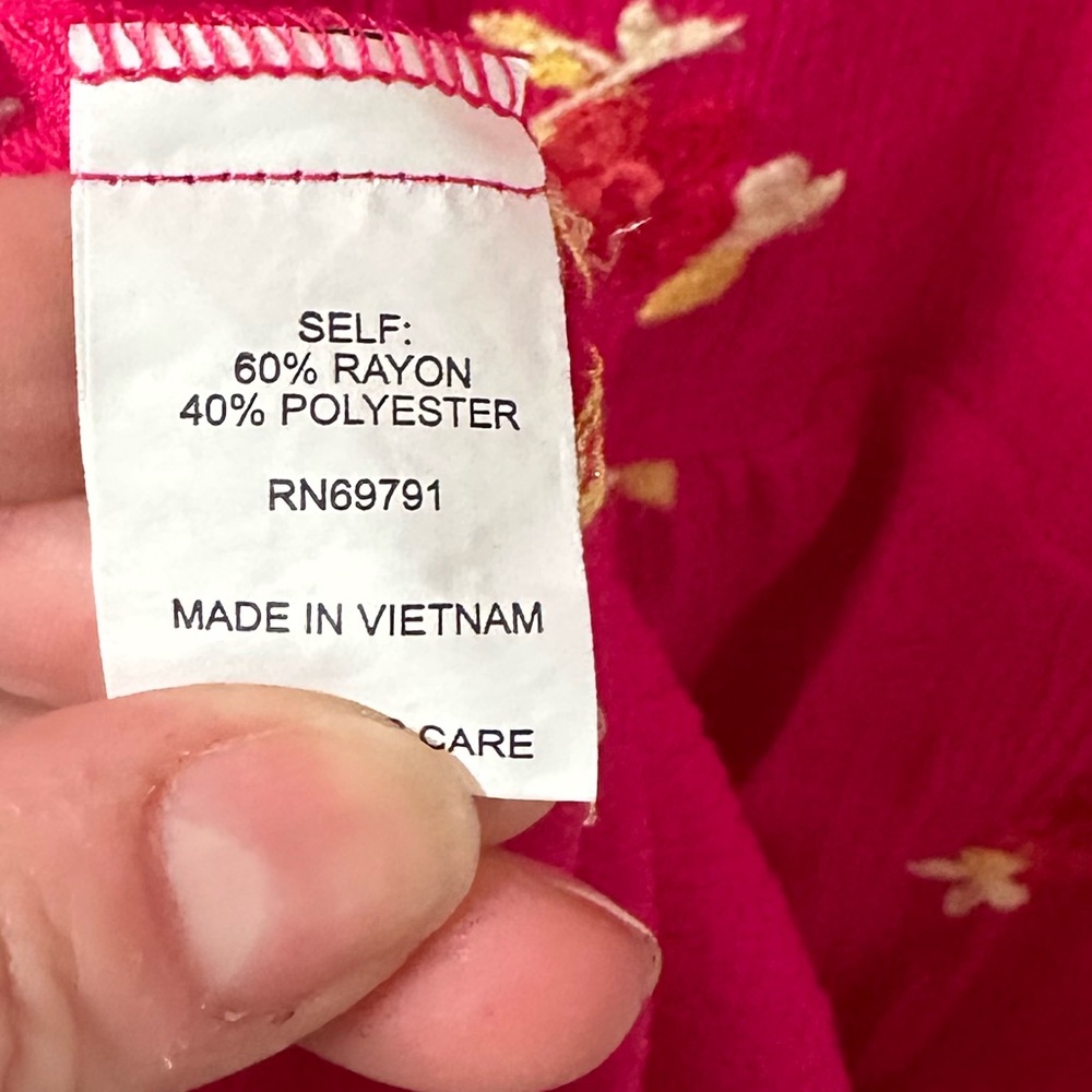 Fig and Flower Bright Pink embroidered floral midi dress EUC Church Easter - Picture 4 of 7